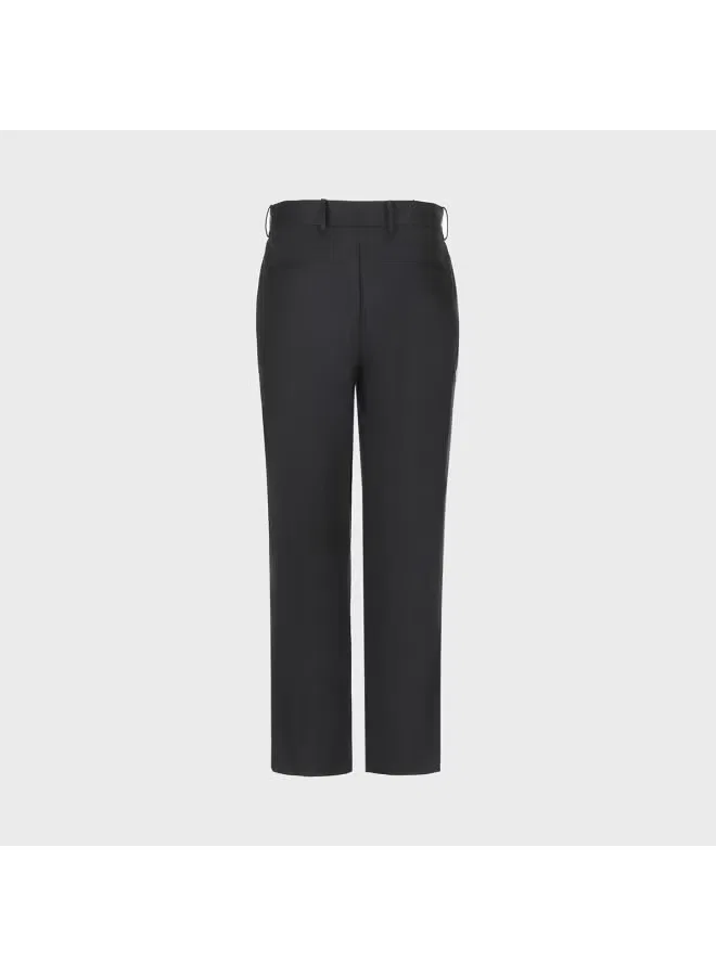 Брюки классические прямые с зауженным кроем Zara, черно-синий — фото 3