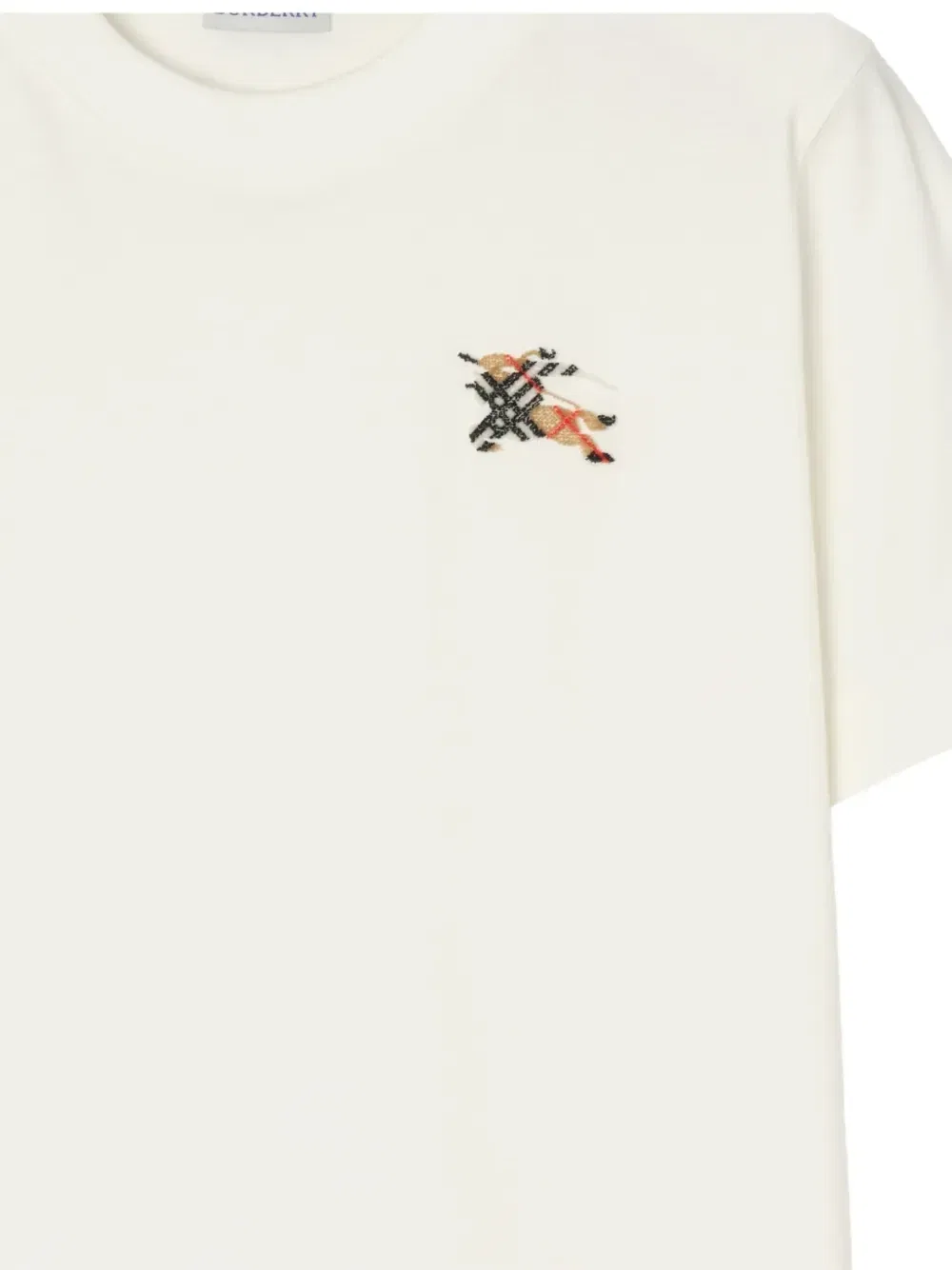 Футболка Knight Check Burberry, белый — фото 4