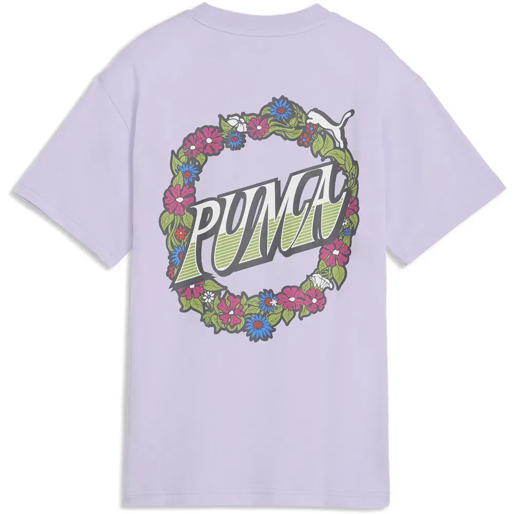 Детская футболка для девочек с принтом MID90s Puma, Purple — фото 4