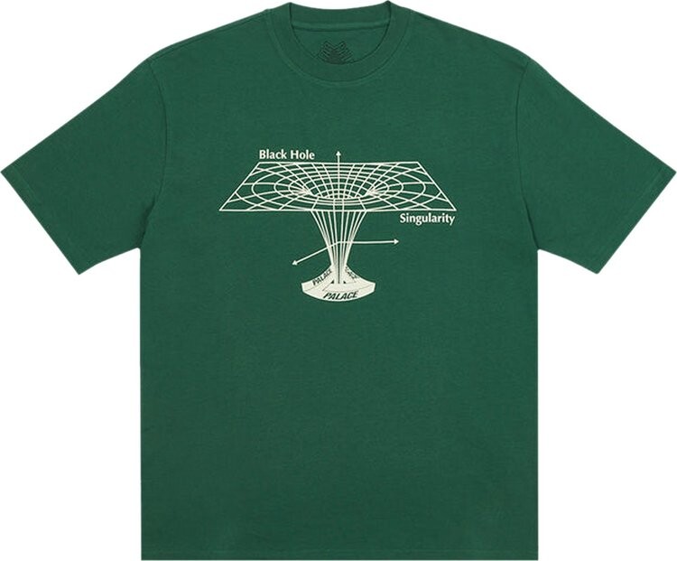 

Футболка Palace Black Hole T-Shirt 'Green', зеленый