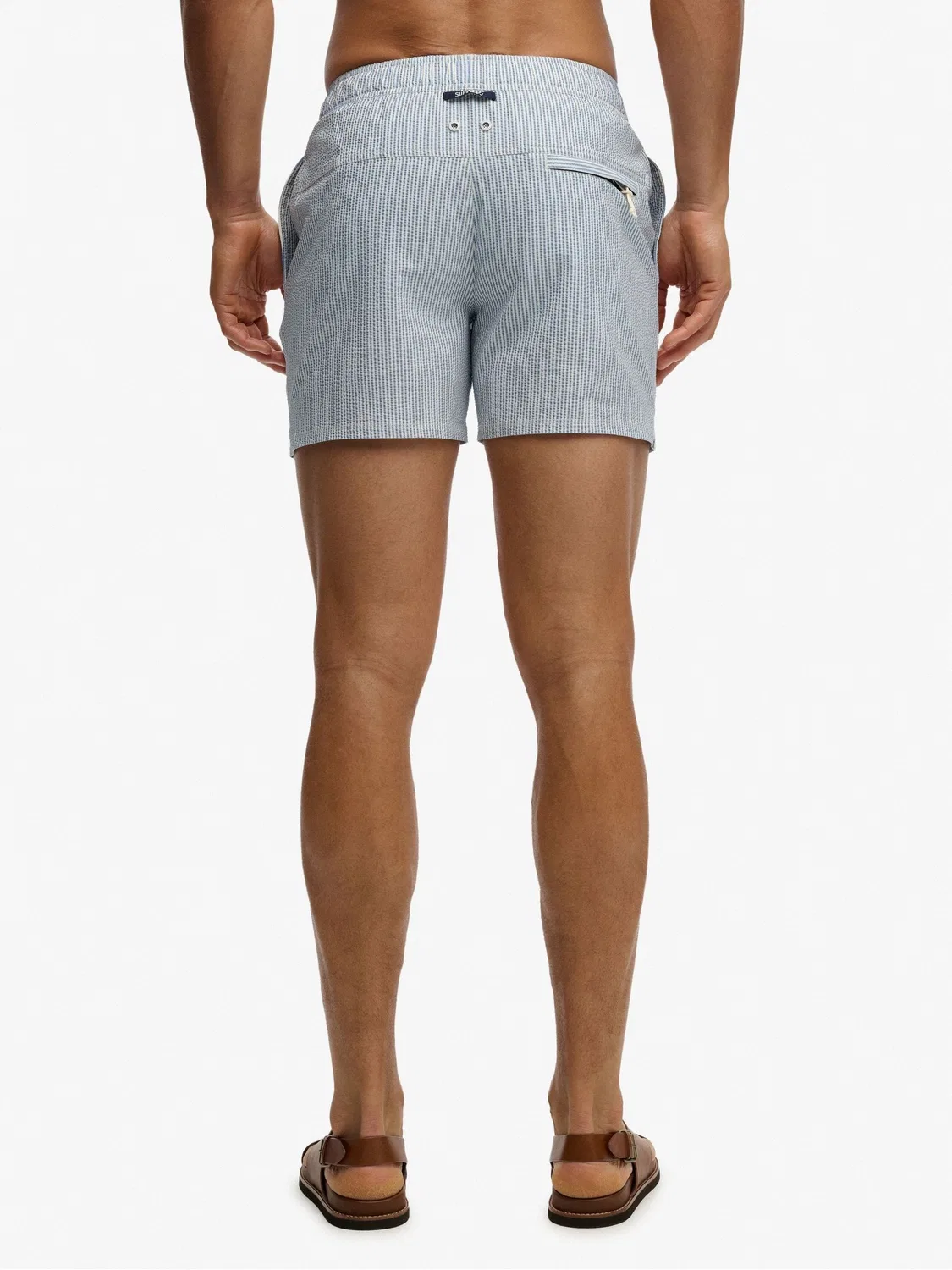 Плавки Superdry Seer Sucker 15", белые — фото 4