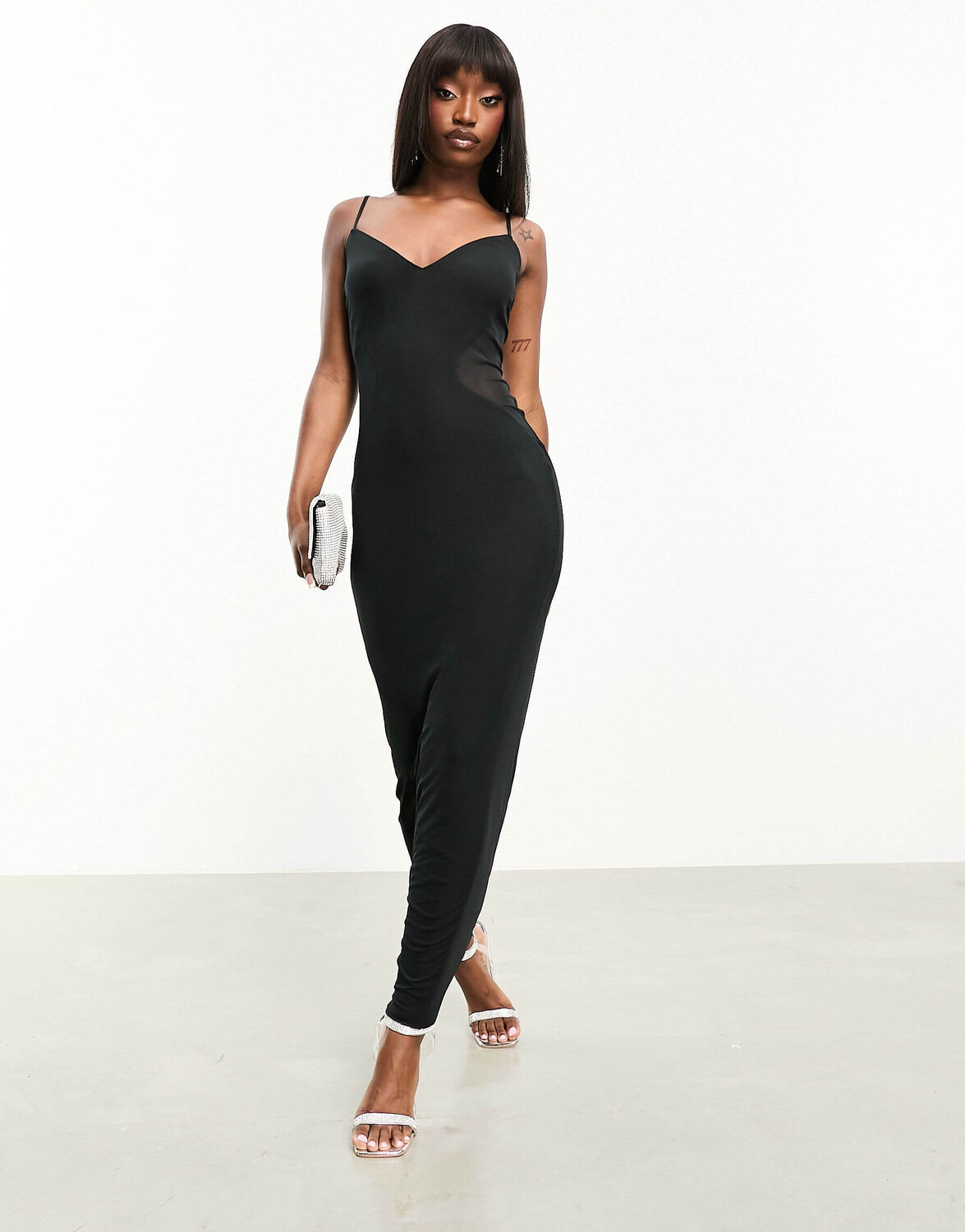 

Платье AFRM Alyson Ankle Length In Mesh With Lining, черный