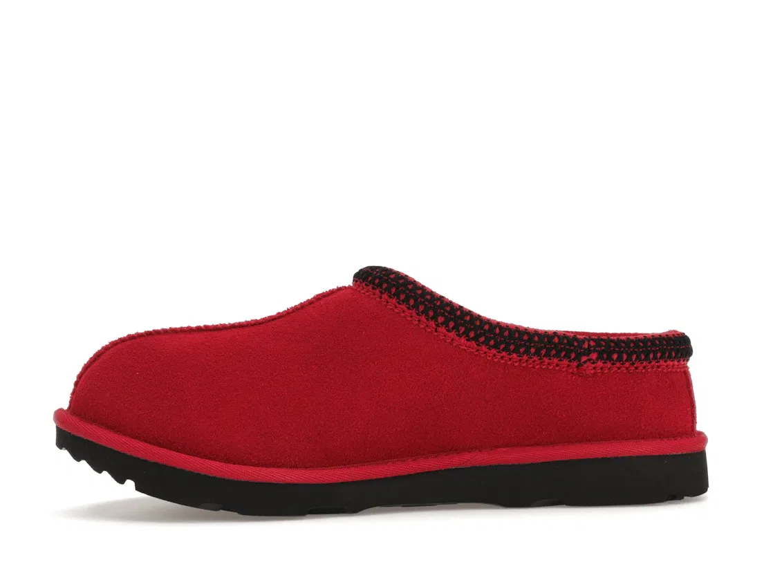 Детские тапочки с отделкой из искусственного меха UGG Tasman II Slipper, Samba Red — фото 3