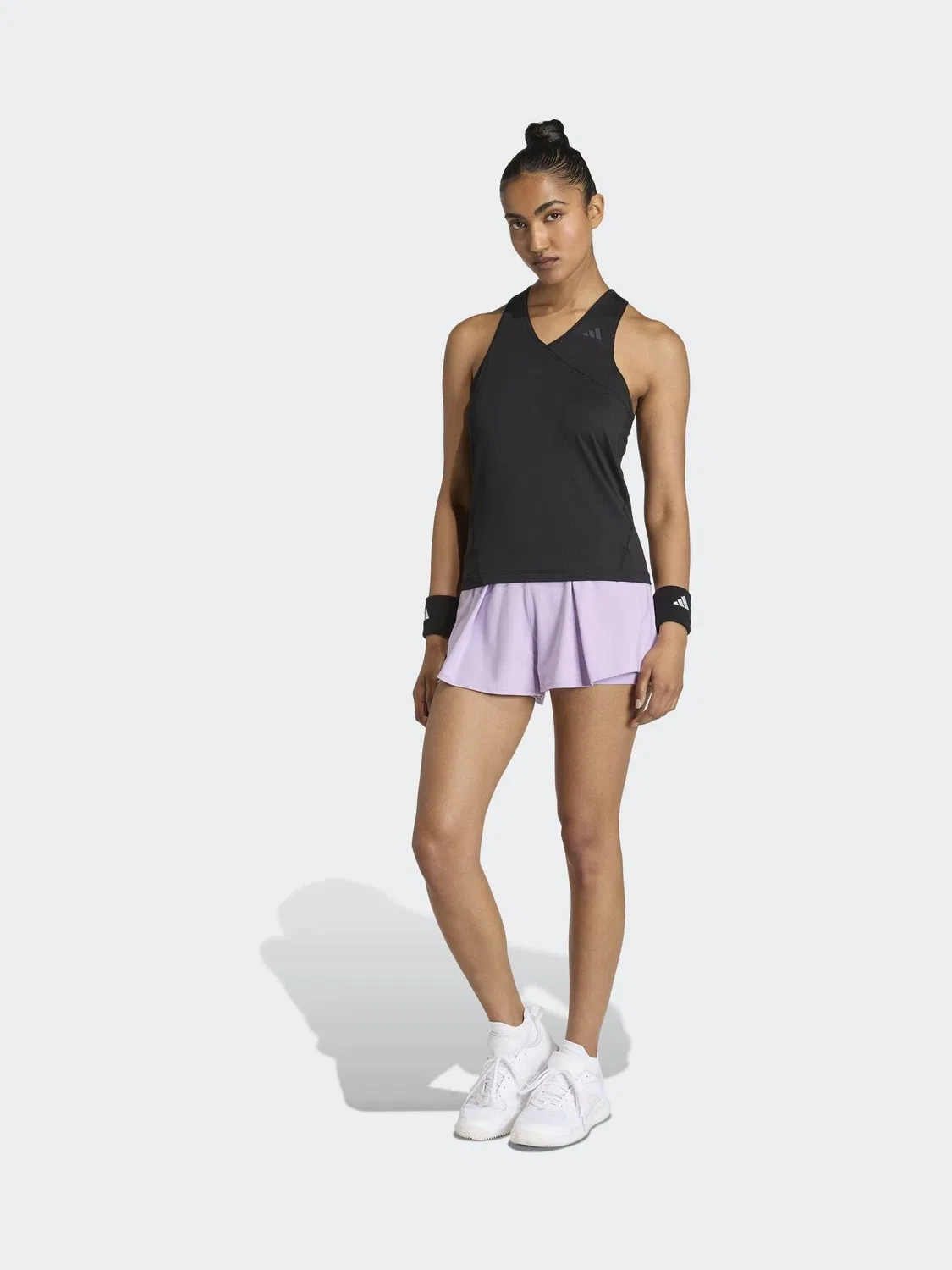 Топ теннисный Club Tennis Climàcool V-Neck adidas, черный — фото 3