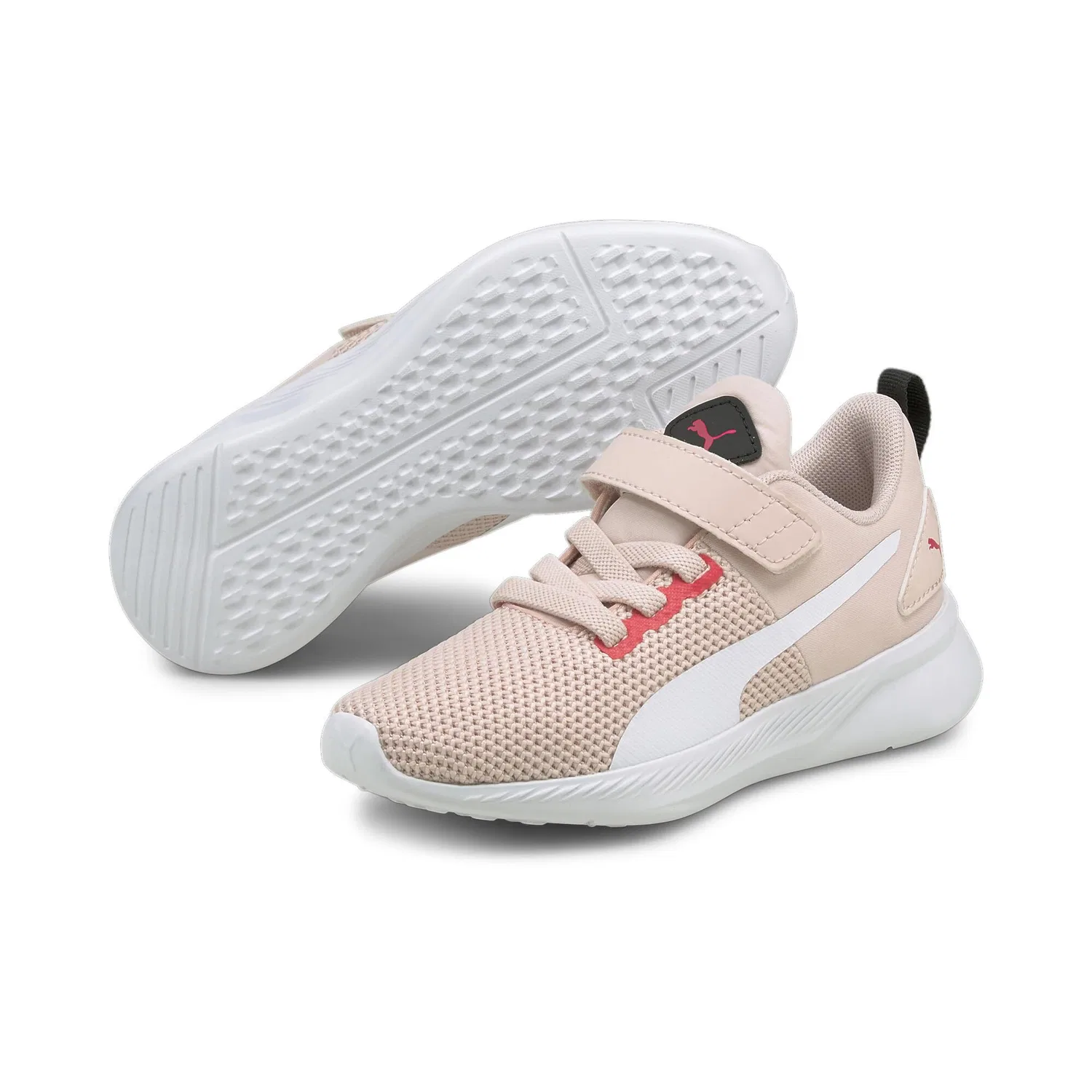 Детские кроссовки для мальчиков Puma Flyer Runner V PS, White Puma White Lotus Paradise Pink — фото 3