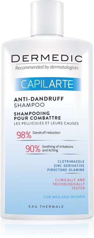 

Шампунь, который борется с перхотью и ее причинами Dermedic Capilarte