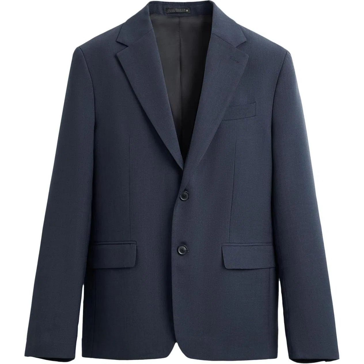 Мужской деловой костюм с длинным рукавом ZARA, Blue/Asphalt Gray