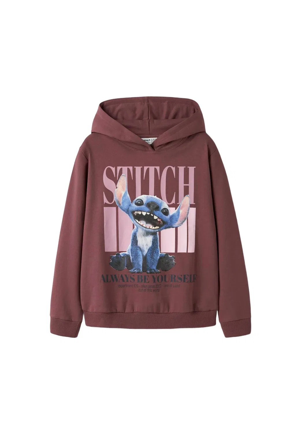 Nkfada Stitch Nreg Sweat Wh bru Wdi - толстовка с капюшоном Name It, Wild Ginger