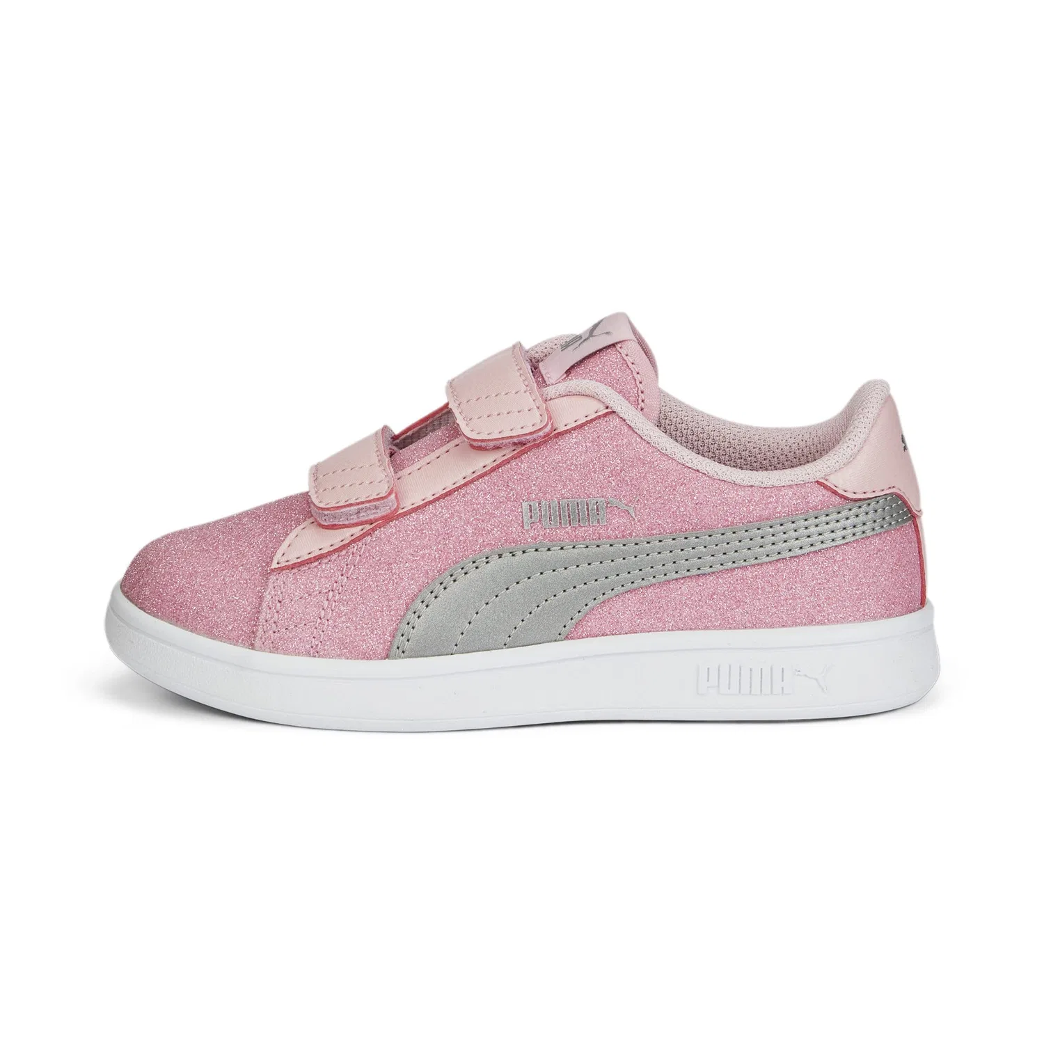 Детские кроссовки для мальчиков с липучкой PUMA, Almond Blossom PUMA Silver