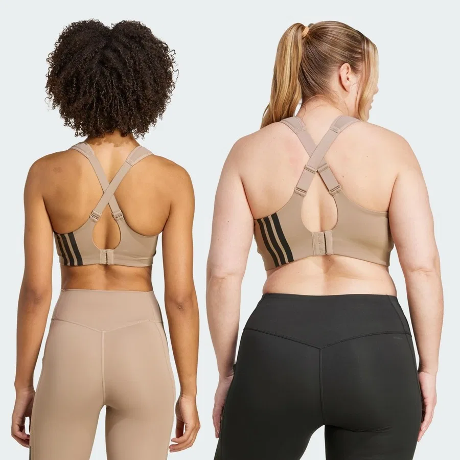 Спортивный топ с высокой поддержкой для тренировок Tlrd Impact Training High Support Bra adidas, Черный — фото 3