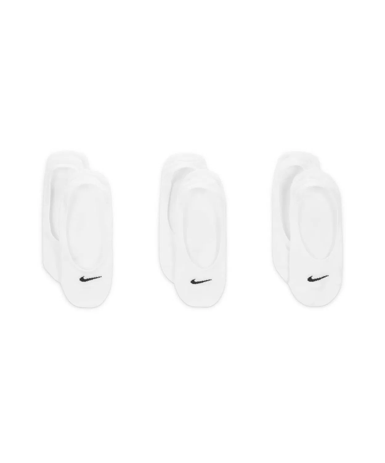 Носки тренировочные Nike Everyday Lightweight Women's Training Footie 3 пары, белый — фото 2