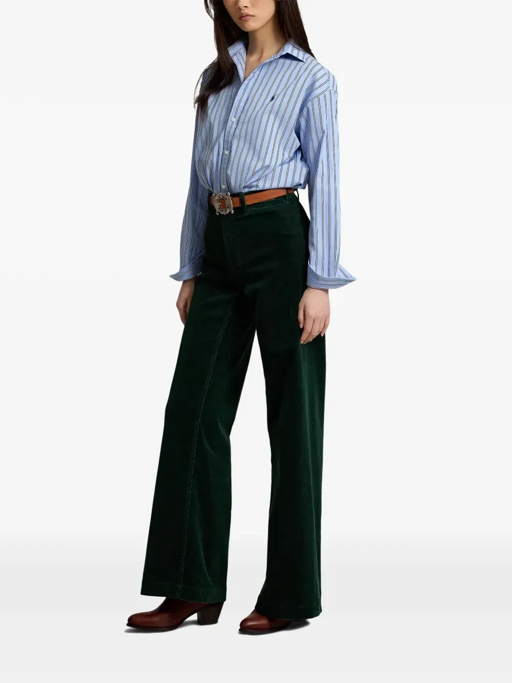 Расклешенные вельветовые брюки Beaton Polo Ralph Lauren, зеленый — фото 2