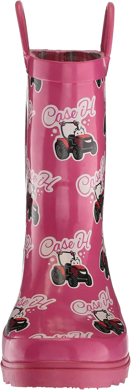 Детские сапоги для девочек с принтом AdTec CI-4001 Ad Tec, Pink — фото 2