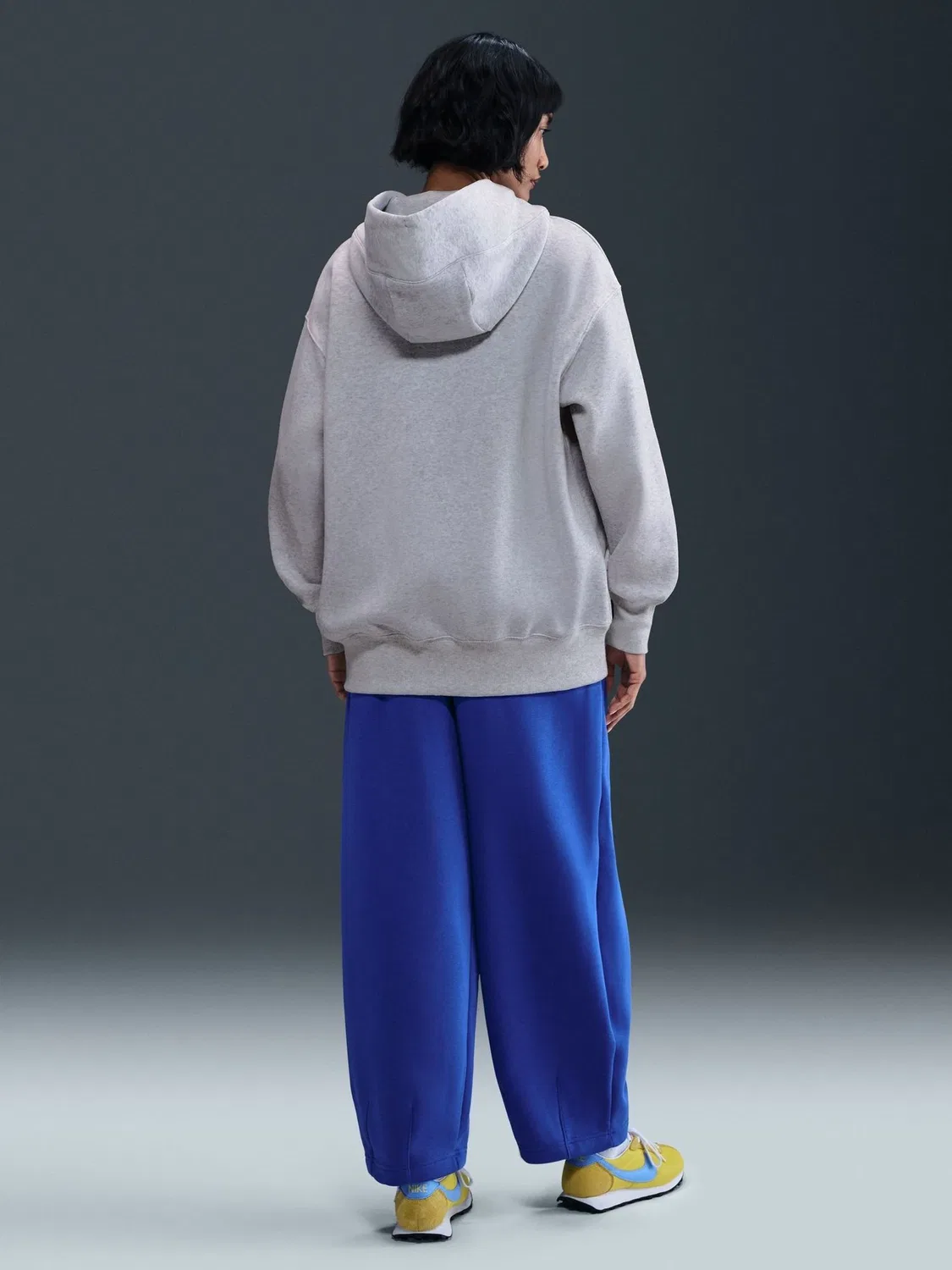 Худи Nike Phoenix Oversized Fleece, серый — фото 2