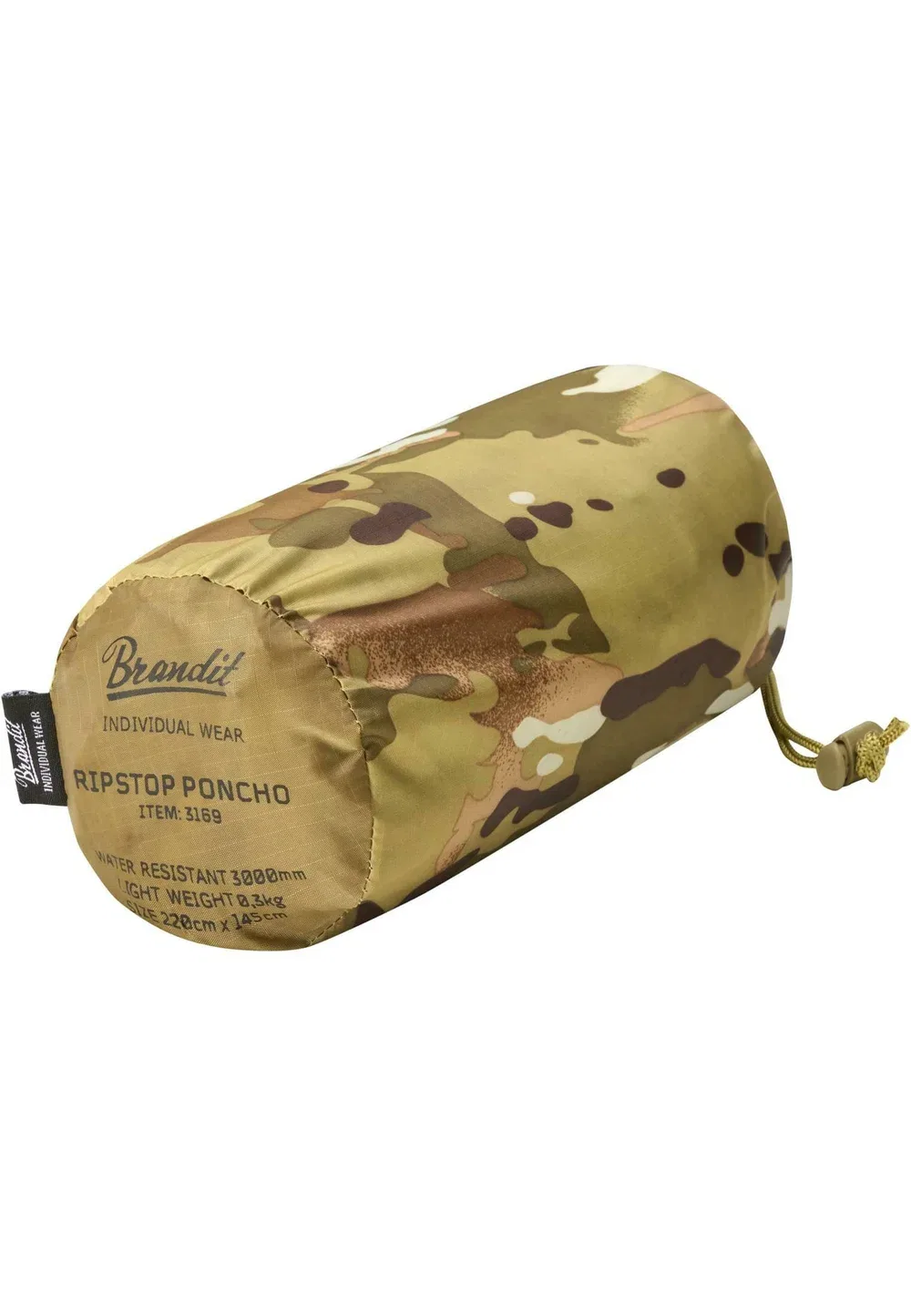 Пончо - водонепроницаемая куртка Brandit, Tactical Camo — фото 3