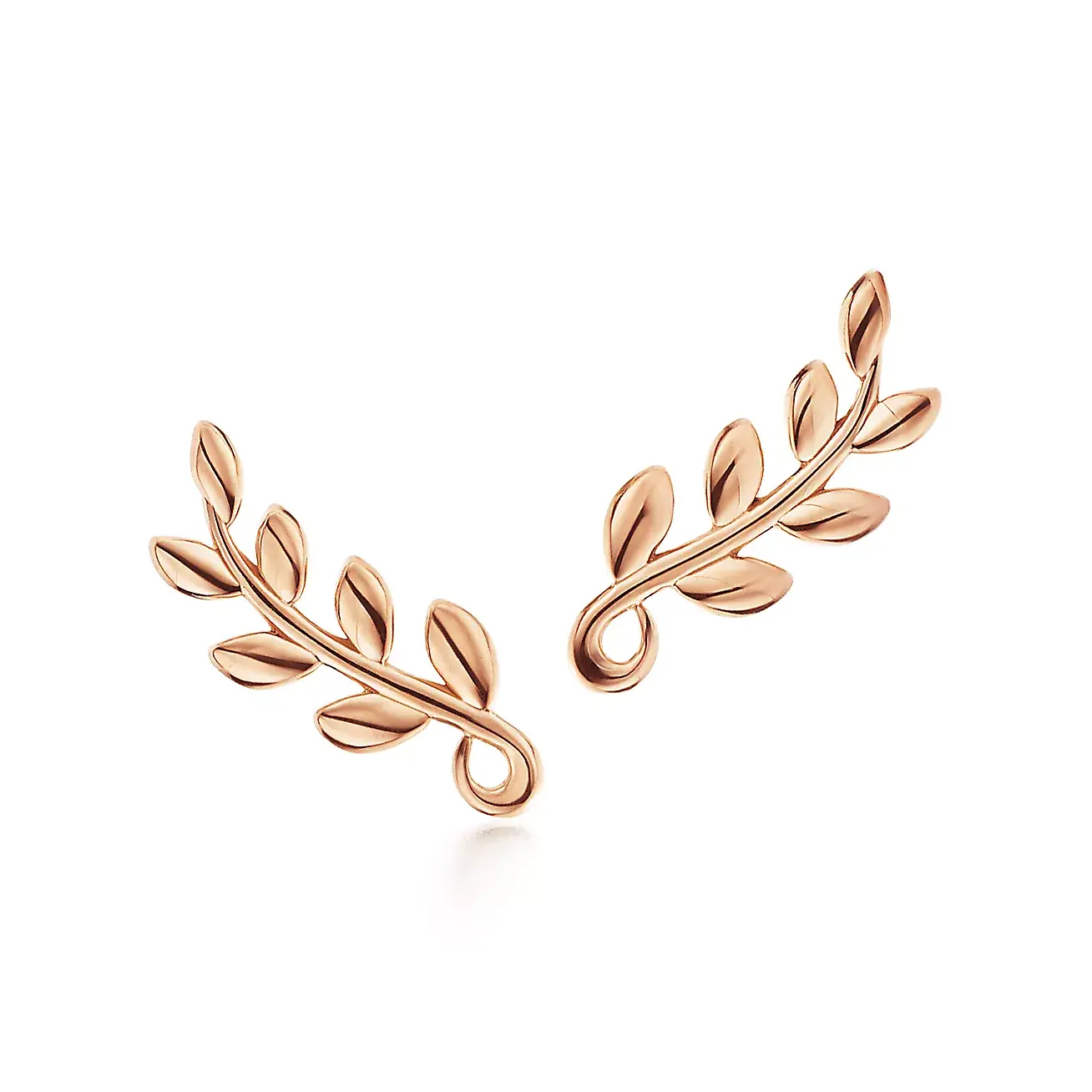 

Серьги Tiffany & Co. x Paloma Picasso Olive Leaf Climber, розовое золото