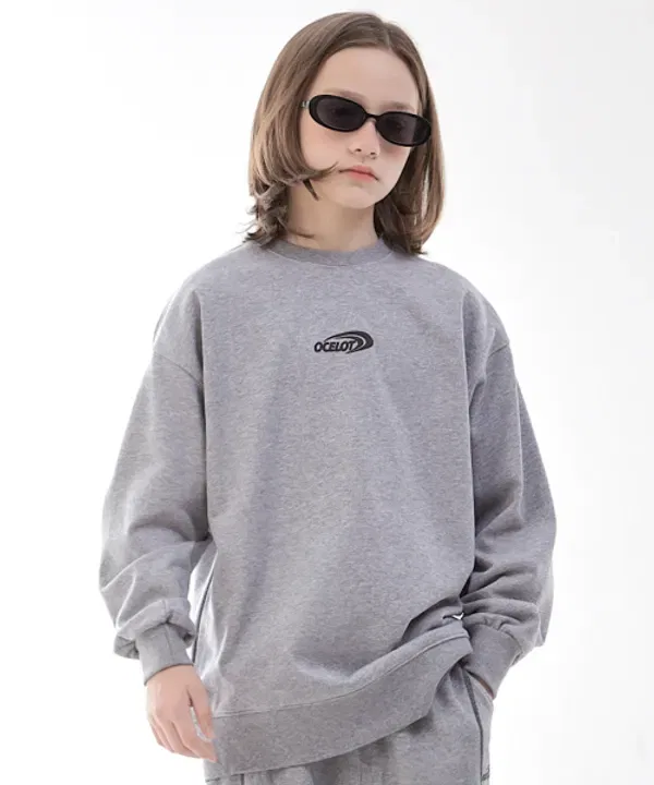 Свитшот со стежками, Ocelot Junior, серый