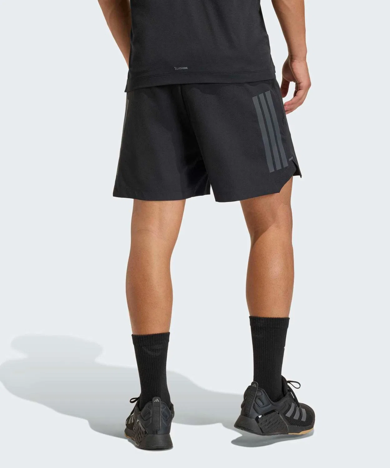 Мужские шорты с технологией Climacool D4T Power Three Stripes Adidas, Black — фото 2