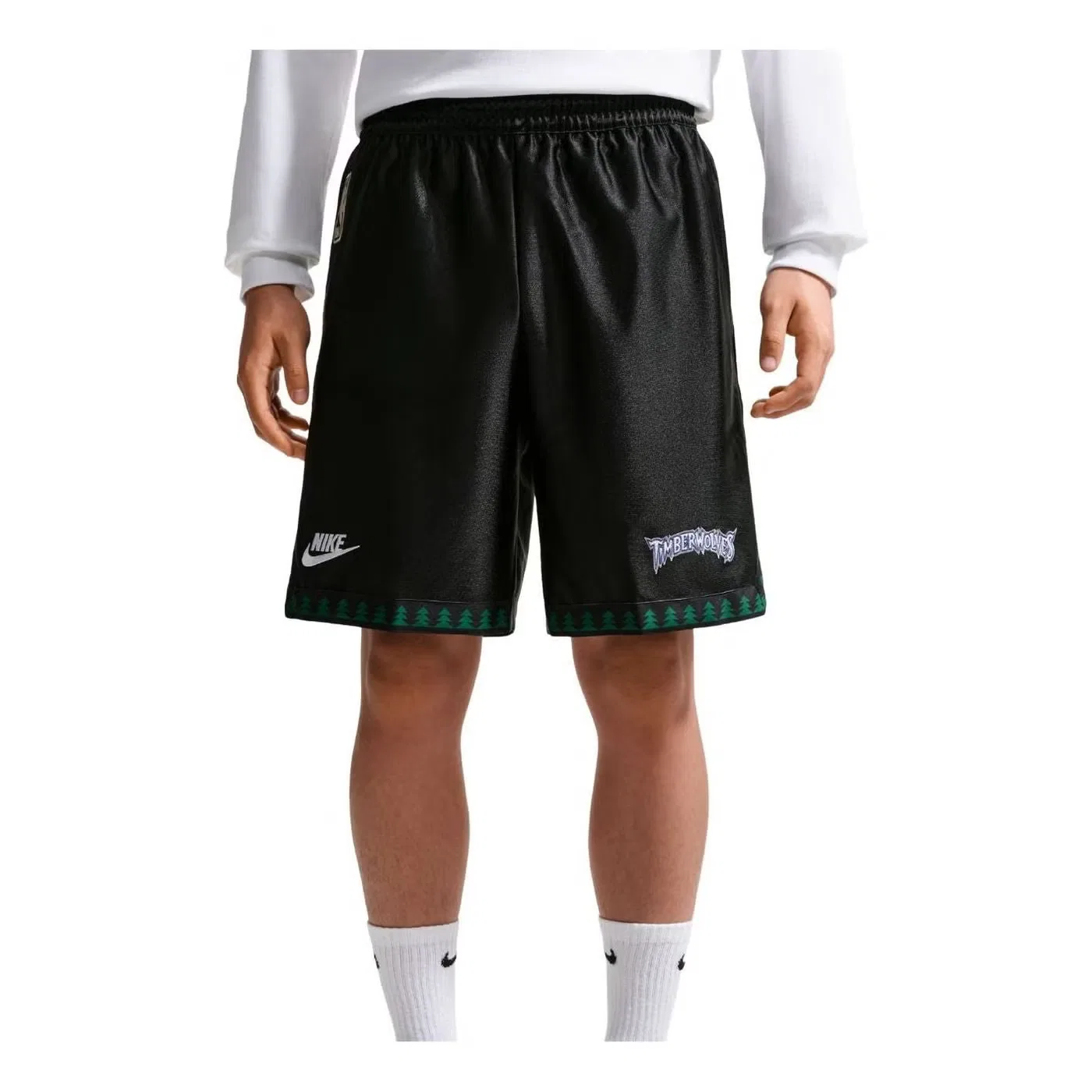 Шорты с принтом Minnesota Timberwolves DNA Dri-FIT Nike, черный