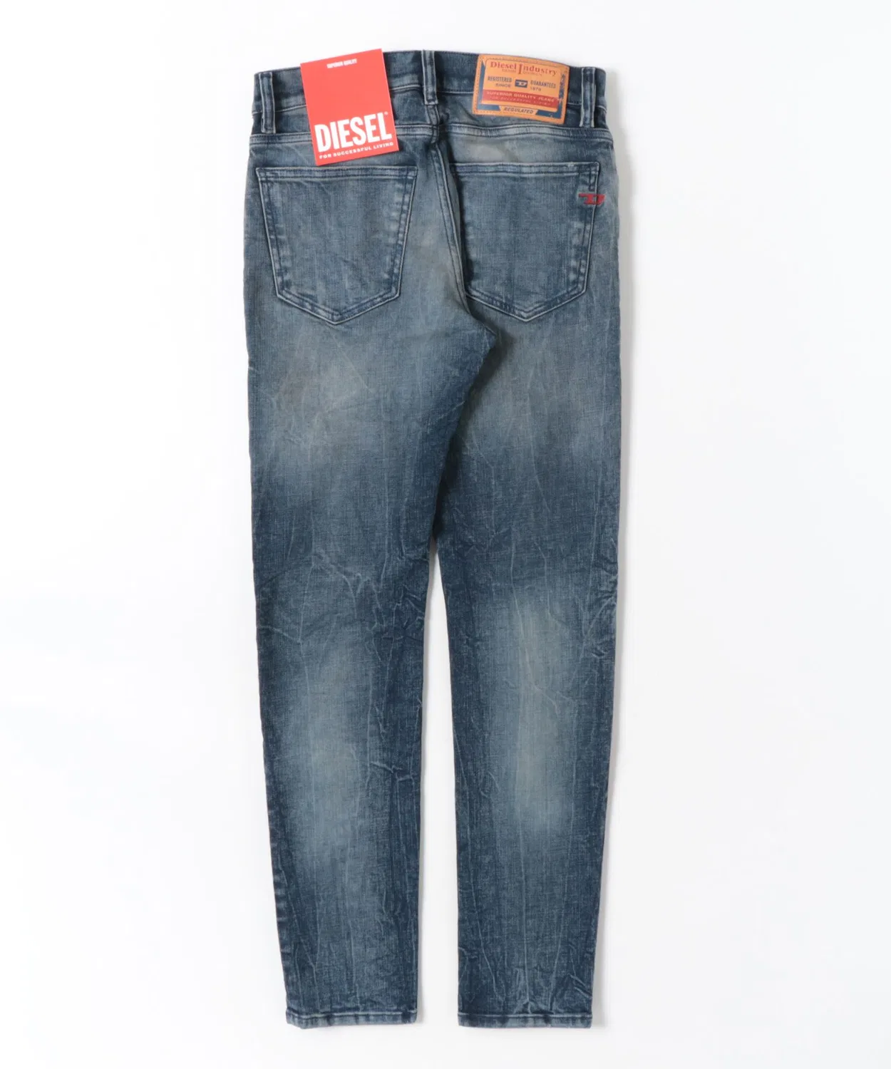 Мужские джинсы скинни 2019 D-STRUKT DIESEL, Indigo Blue — фото 2
