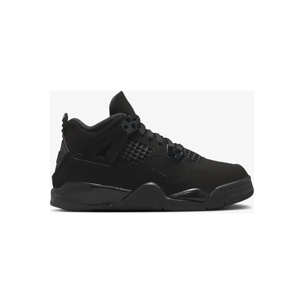 Детские кроссовки баскетбольные Air Jordan 4 Retro 'black Cat' (Ps) Nike