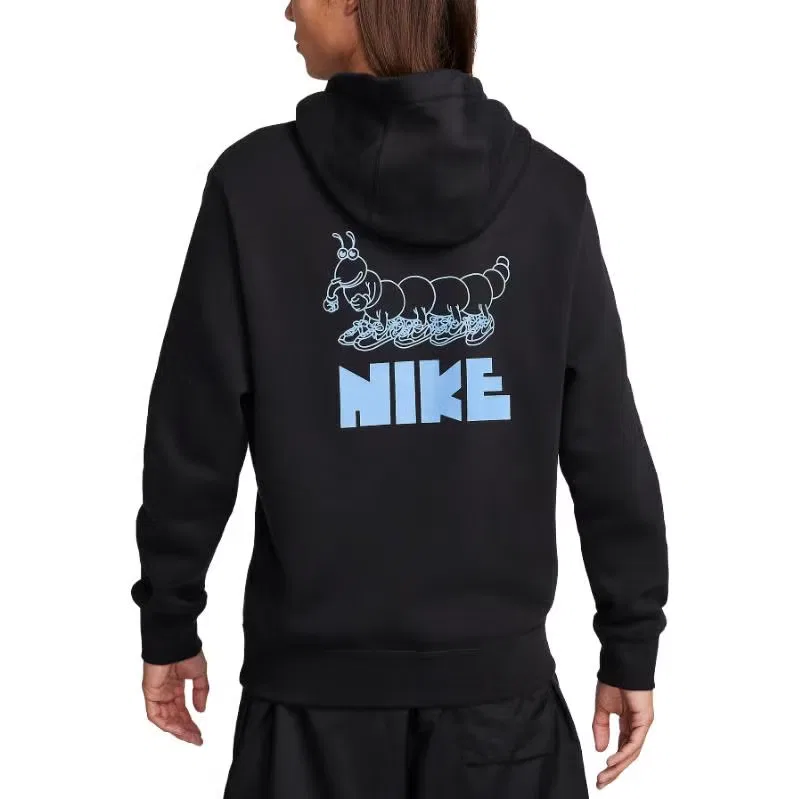 Худи с капюшоном из флиса Sportswear Club Fleece Nike, черный — фото 3