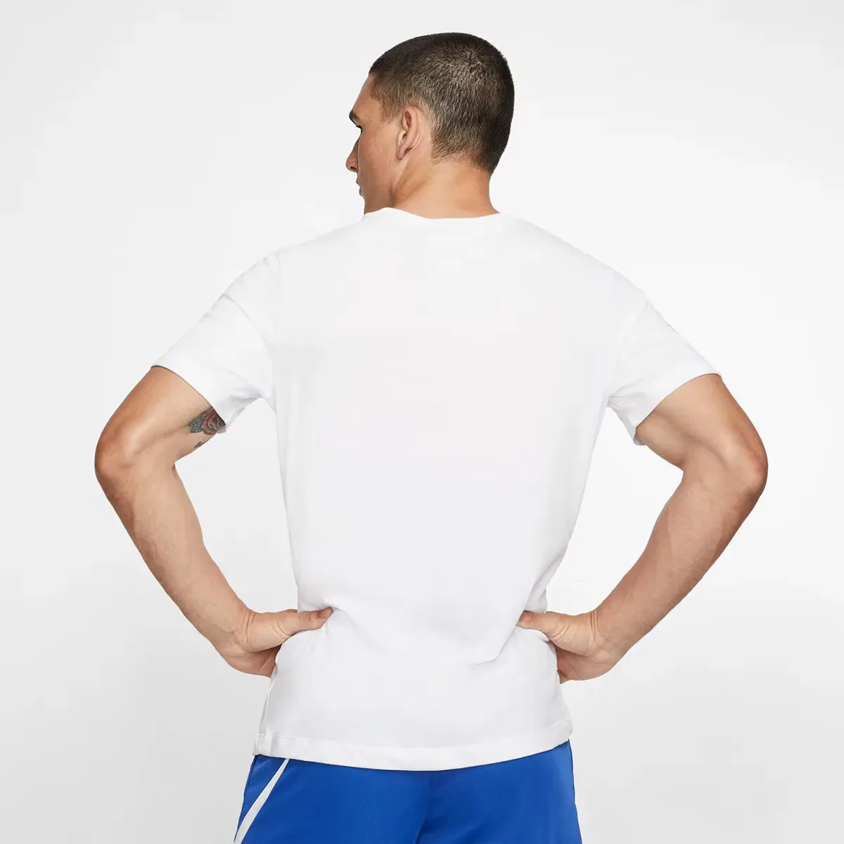 Мужская футболка с технологией Dri-FIT Nike, Blanco — фото 2