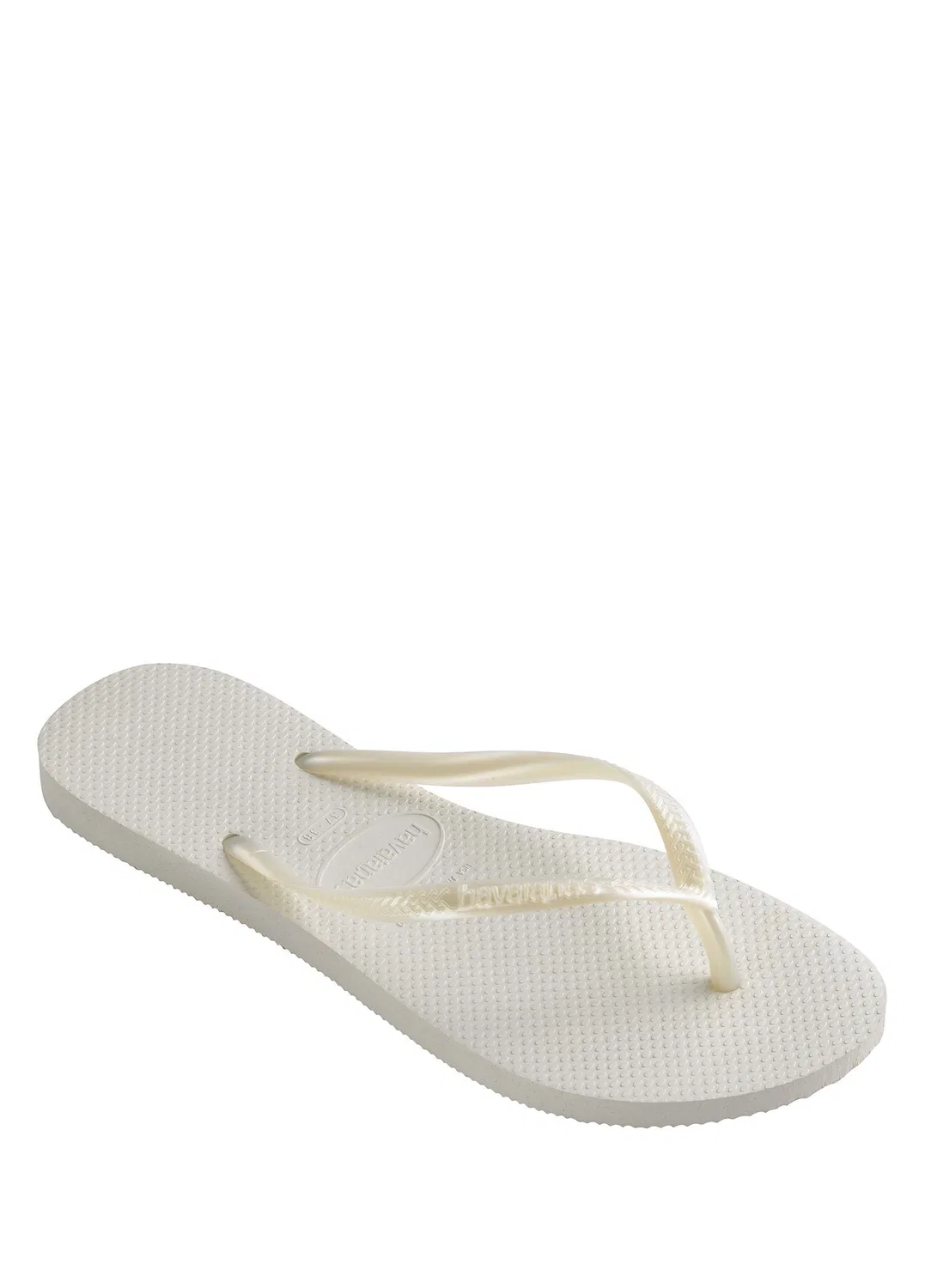 Шлепанцы Havaianas Slim, белый — фото 4