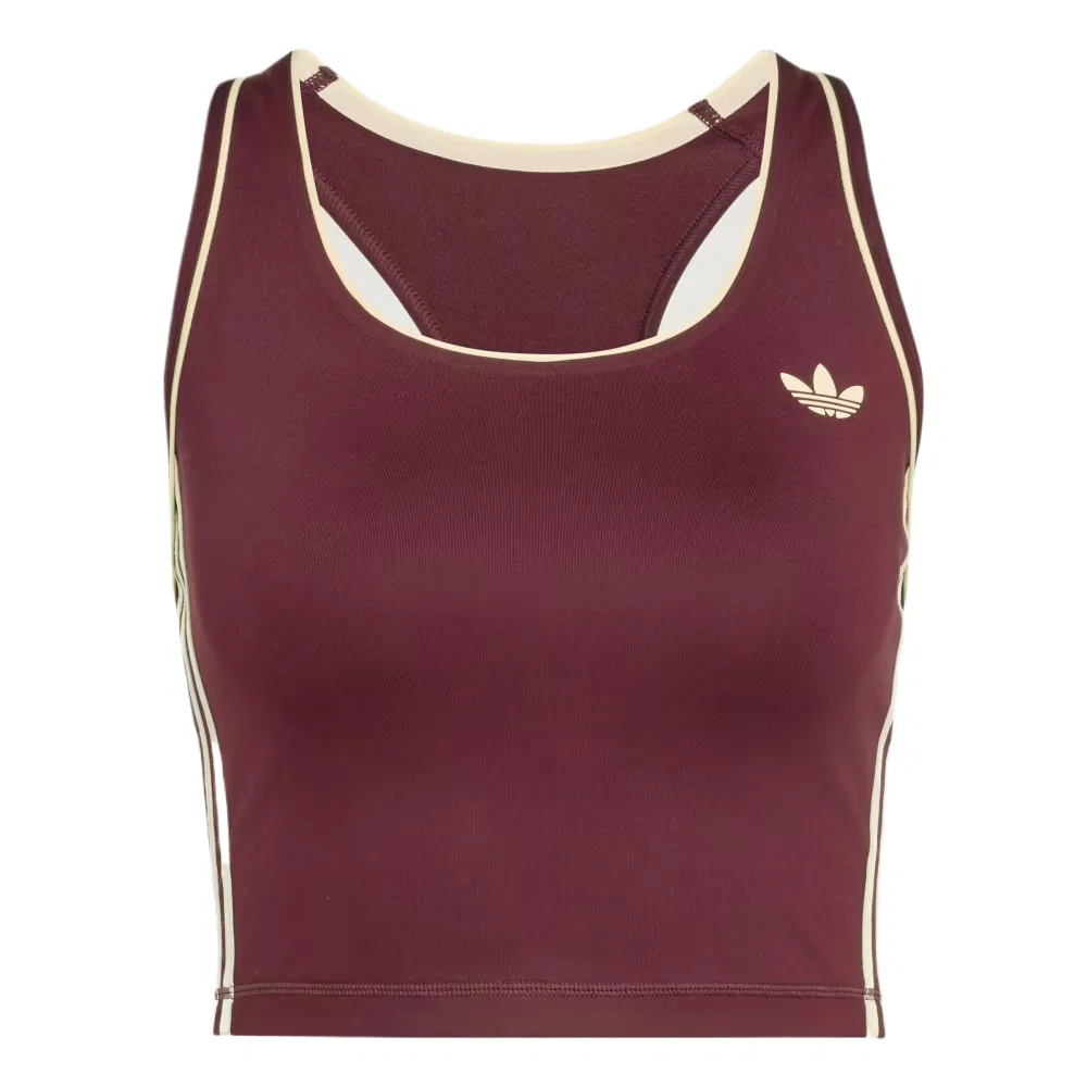 Женское спортивное белье с квадратным вырезом Adidas Originals, Burgundy