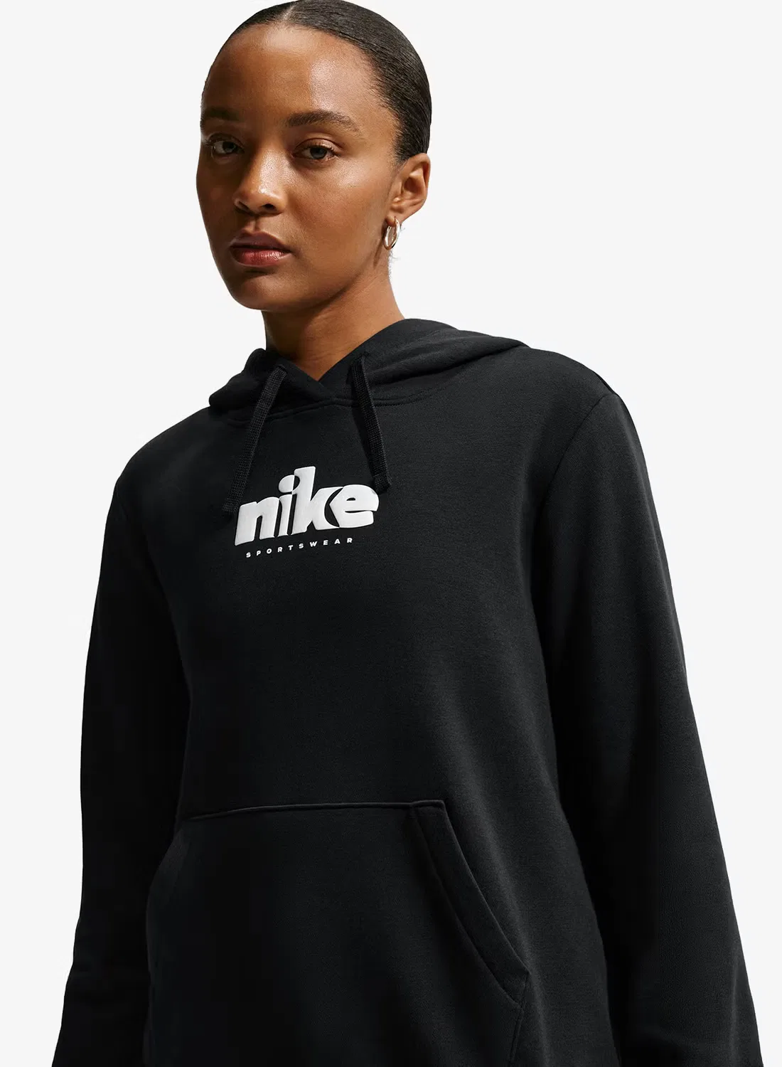 Худи с графическим принтом Club Fleece Standard Nike, черный — фото 3