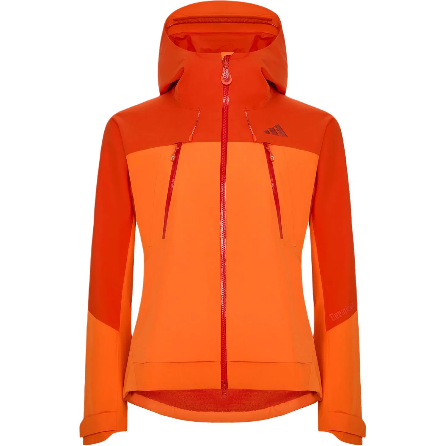 Женская ветровка с капюшоном Orange Yellow Adidas