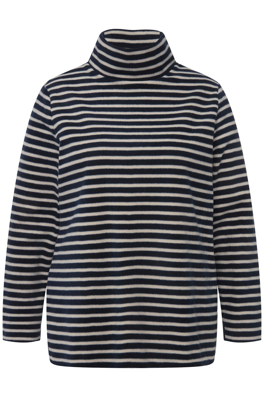 

Свитер Ulla Popken Sweatshirt, цвет marine blue/white