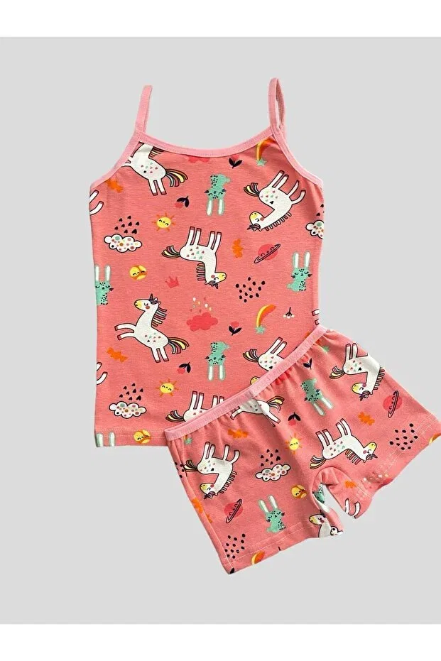 Детский комплект для девочек с принтом Unicorn Boxer Set, Elmas Kids, Frymouth