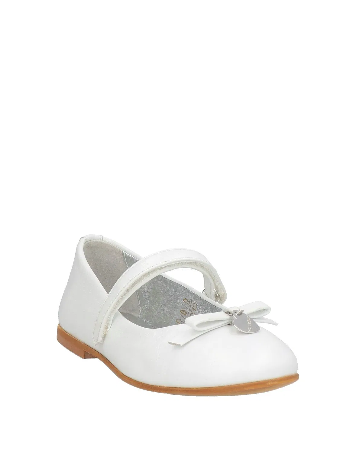 Детские балетки для девочек Mary Jane Flats Monnalisa, белый — фото 2