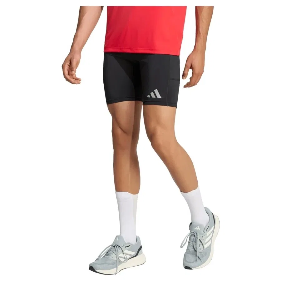 Спортивные тайтсы с боковыми карманами Run Essentials adidas, Черный — фото 2