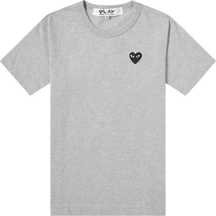 Футболка Comme Des Garçons PLAY Heart T-Shirt 'Grey', серый — фото 2