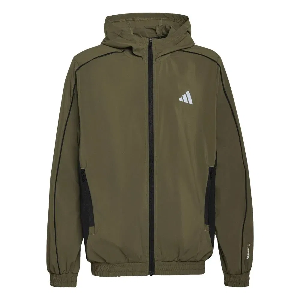 Детская куртка-трексьют с капюшоном Tech Apparel Adidas, Green — фото 3