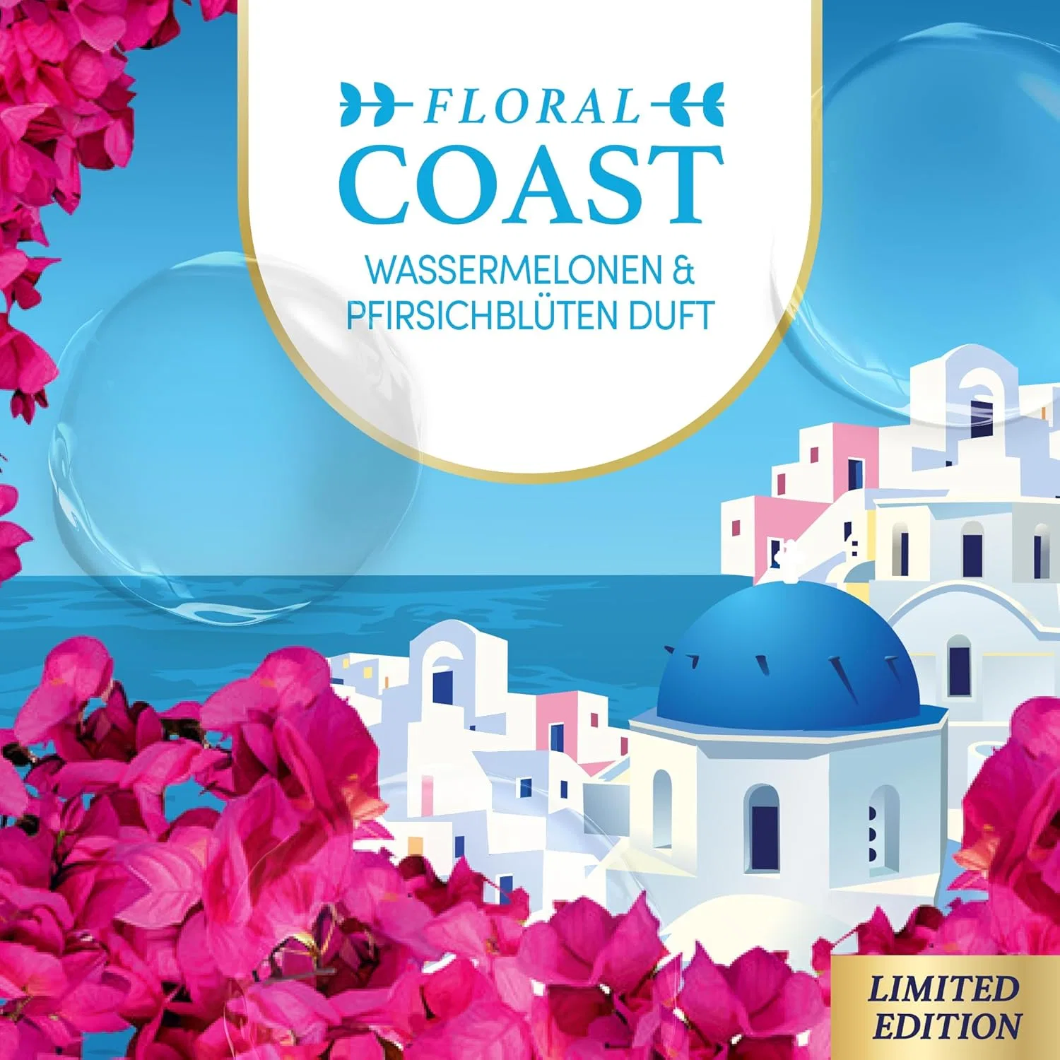 Сменный блок для автоматического дозатора мыла Sagrotan No-Touch Floral Coast Limited Edition, 5 x 250 мл Sagrotan — фото 4