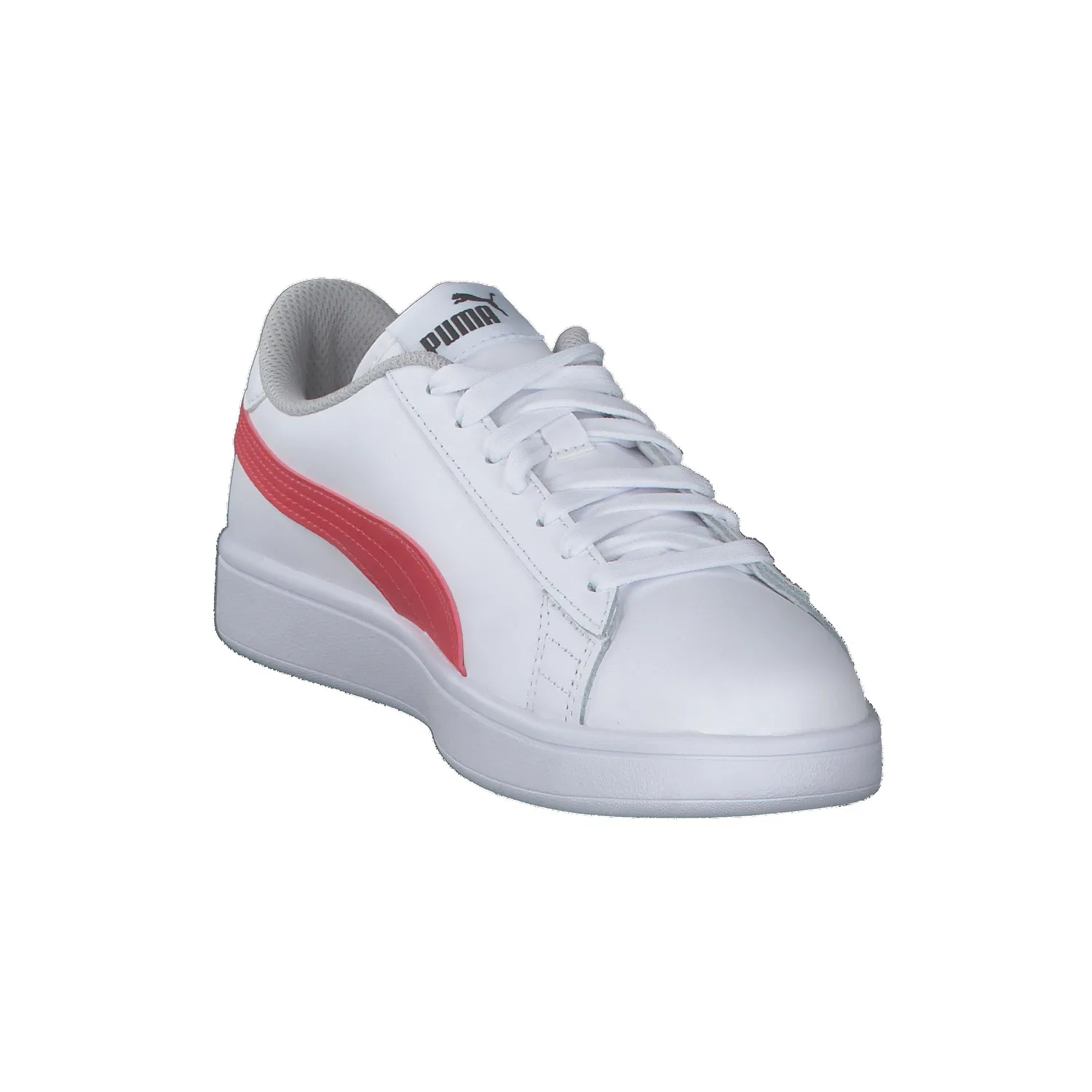 Детские кожаные кроссовки Smash V2 L Jr Puma, Weiss — фото 2