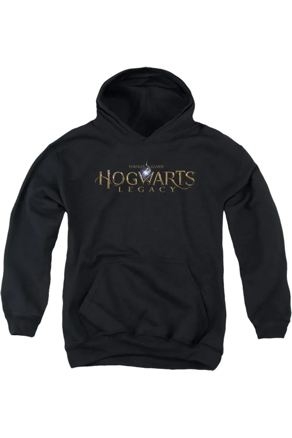 Детское худи с капюшоном Hogwarts Legacy Logo Gildan, черный