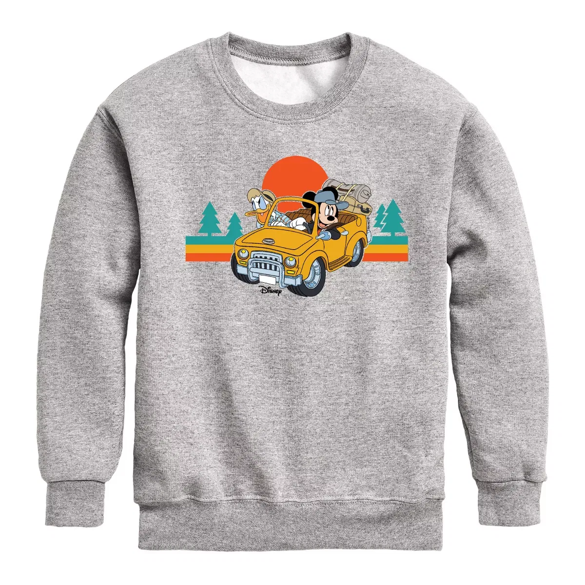 Детское худи с длинным рукавом Disney Lets Hit The Road, Цвет Athletic Heather