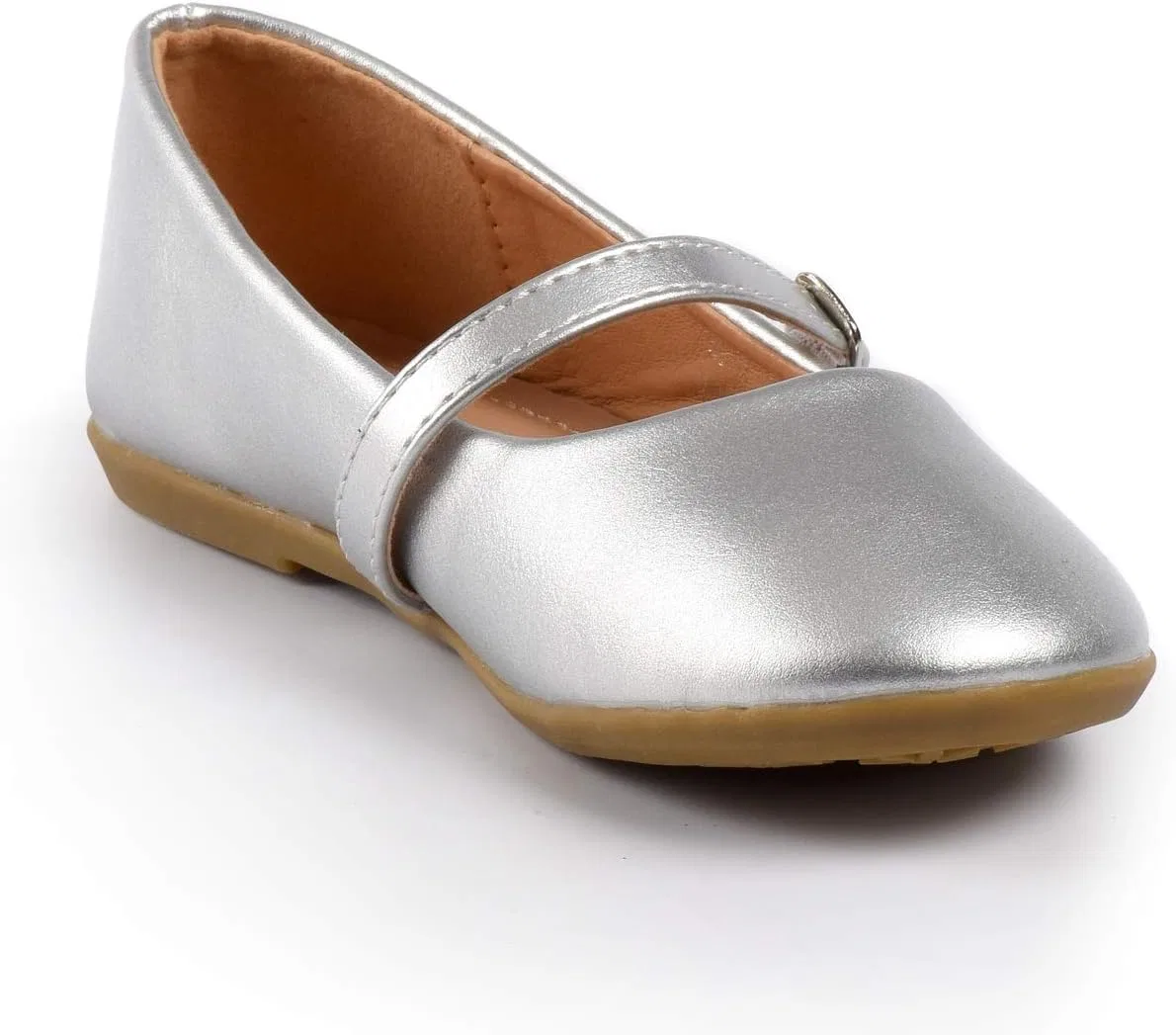 Детские туфли-балетки для девочек с бантом Nova Utopia Nova Footwear, Silverpu — фото 3