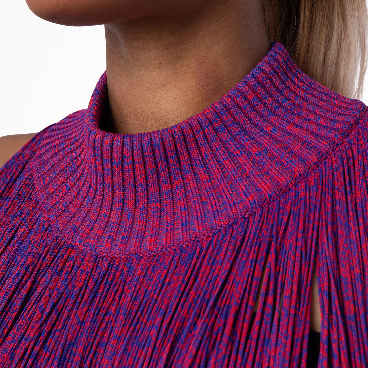 Пончо Burberry Mouline Fringed Cape, Knight/Pillar — фото 4