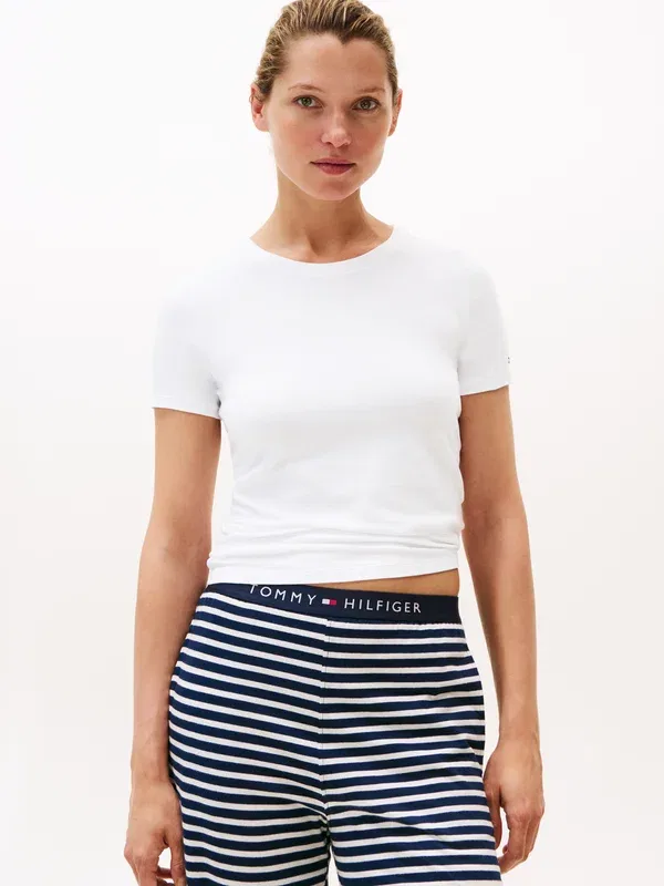 Комплект футболок Tommy Hilfiger, белый/черный, 2 штуки