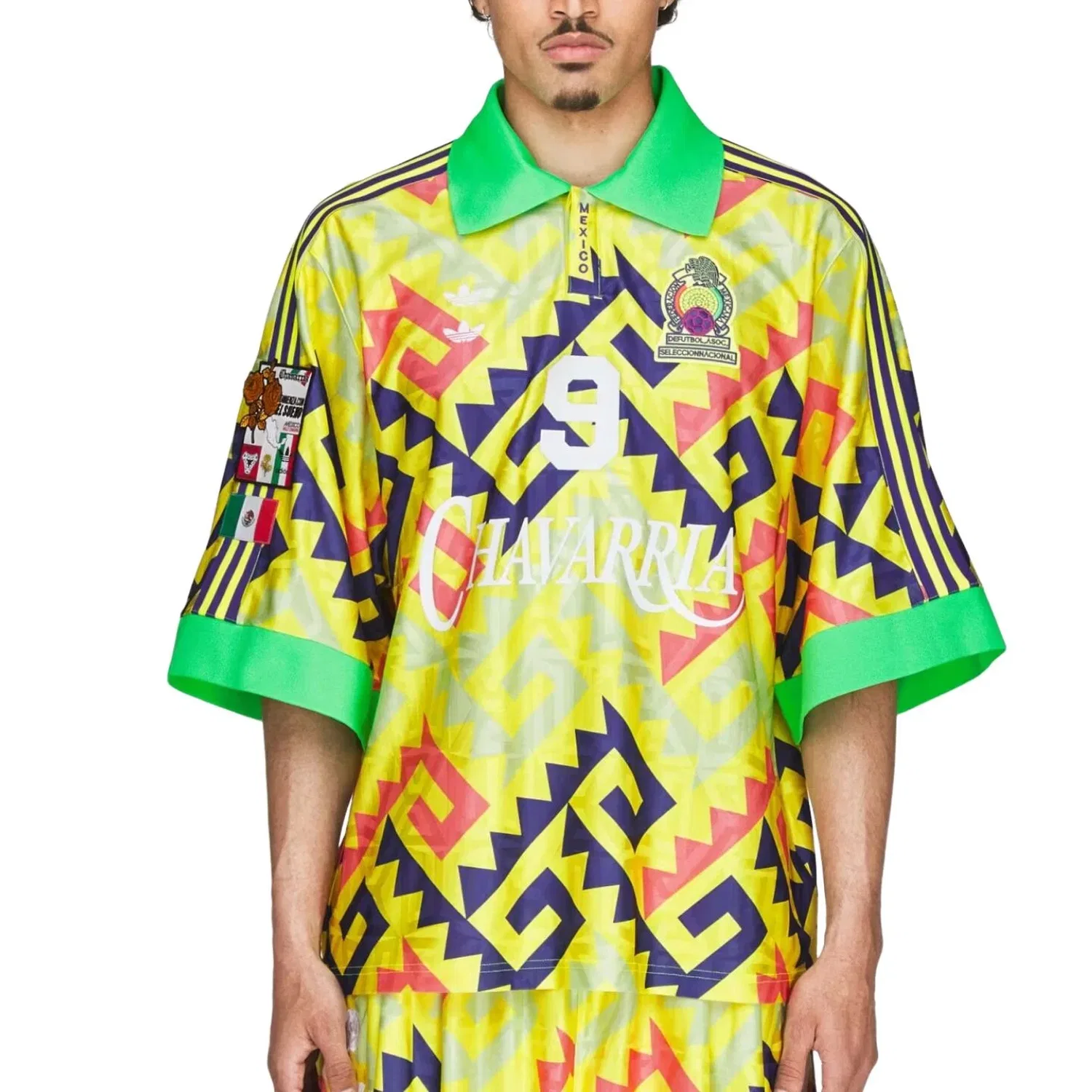 Мужская футболка Adidas x Chavarria AOP Goalkeeper Jersey Asia Sizing, желтый — фото 3