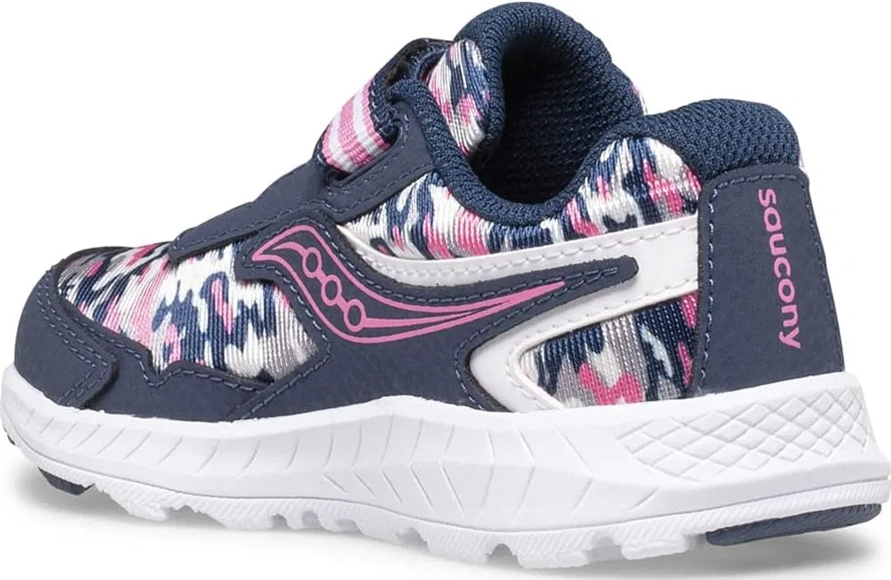 Детские кроссовки для девочек Ride 10 Jr. Saucony, Navy/Pink Camo — фото 4