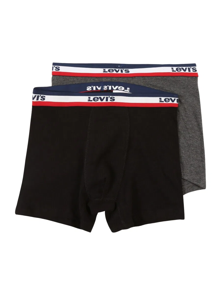 Детские трусы, стандартные, серые с пятнистым рисунком, черные Levi'S Kids