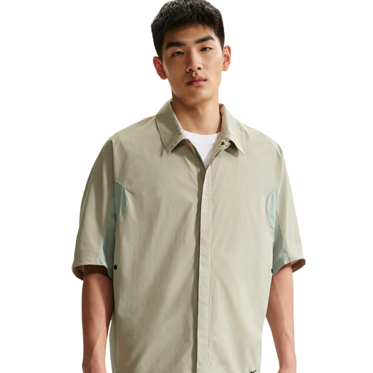 Мужская футболка с коротким рукавом Nike Tech Helios Sun SS Shirt, Spruce Fog/Light Pumice/Black