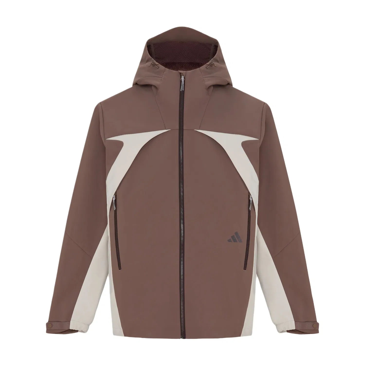 Мужская софтшелл-куртка с капюшоном Adidas Terrex Stratum Dark Earthy Brown, Dark Earthy Brown