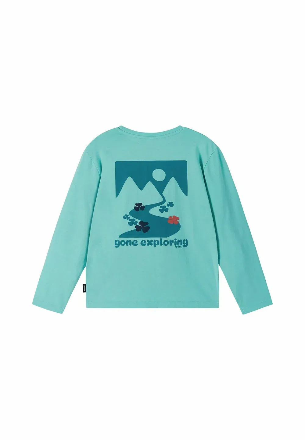Футболка Langarmshirt tosikiva унисекс с длинными рукавами Reima, Aquamarine — фото 4